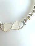 Beaded Bracelet With Shell Like Heart Shape Element No. 25