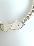 Beaded Bracelet With Shell Like Heart Shape Element No. 25