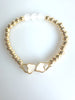 Beaded Bracelet With Shell Like Heart Shape Element No. 25
