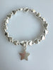 Heart Shape Beads Bracelet With Dangling Star No. 60