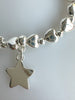 Heart Shape Beads Bracelet With Dangling Star No. 60