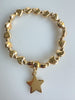 Heart Shape Beads Bracelet With Dangling Star No. 60