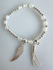 Beaded Bracelet With Dangling Wing And Tassel No. 46