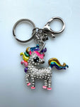 Unicorn Diamante Bag Charm Keyring