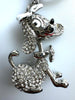 Dog Diamante Bag Charm Keyring