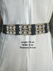Diamante Buckle With Diamante Blocks Pu Summer Chunky Belt