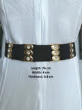 Diamante Buckle With Diamante Blocks Pu Summer Chunky Belt
