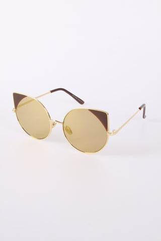 Cat Eye Sunglasses with Edge colors