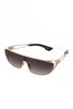 Visor Sunglasses with Metal Frame
