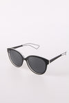 Round Aviator Sunglasses with Detail Arms