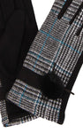 Prince Of Wales Check Tartan Soft Jersey Gloves