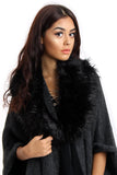 Faux Raccoon Fur Collar Scarf