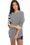 Asymmetric Striped Top