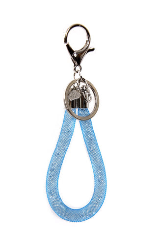 Stardust Rhinestone Crytal Mesh Net DIAMANTE Keyring