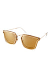 Metal Square Colored Lense Sunglasses