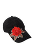 Flower Embroidered Baseball Cap