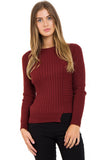 Soft Knitted Jumper with Cut- Away Hem