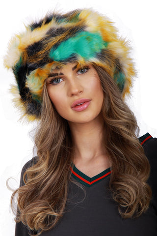 Multiway MultiColour Faux Fur Headband/Snood