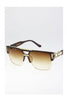 Square Metal Plastic Stylish Sunglasses