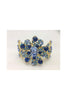 Flower Diamante Crystal Open Cuff Bracelet 3