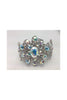 Flower Diamante Crystal Open Cuff Bracelet 6