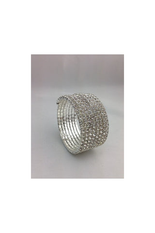 Diamante 7 row Wrap Around Bracelet 2