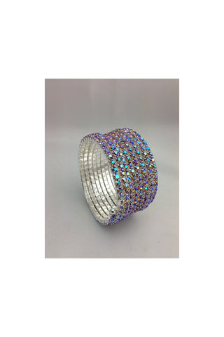 Diamante 7 row Wrap Around Bracelet 3