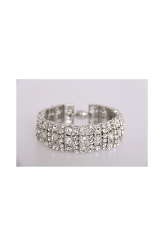 Diamante Cuff Elastic Bracelet