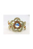 Diamante Flower Design Clasp Bangle