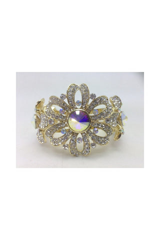 Flower Diamante Gem Stone Bracelet