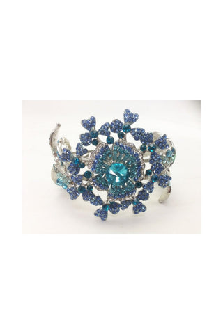 Vintage Flower Diamante Bracelet