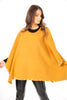 Oversized Felt Pull Over Poncho with Pearl Detail