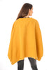 Oversized Felt Pull Over Poncho with Pearl Detail