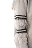 Soft Knit Jumper with Beaded and Feather detail Sleeve