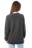 Knitted Jumper Top with Pearl
