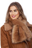 Fluffy Faux Fur Stole Pull Through Scarf