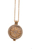 Diamante Snowflake Charm Pendant Long Necklace