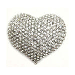 Large Heart Diamante Brooch