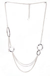 Geometric Link Layered Long Necklace