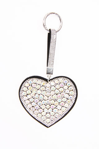 Heart Diamante Keyring
