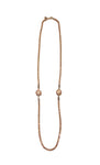 Diamante Ball shape long sparkly necklace