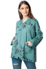 Light Weight Loose Fit Floral Print Hoodie Jacket