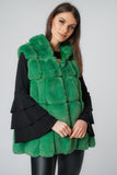 Ultra Soft Faux Fur Swing Hooded Gilet