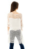 Floral Print Lace Insert Top