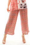 Chain Print High Waist Culotte Trouser