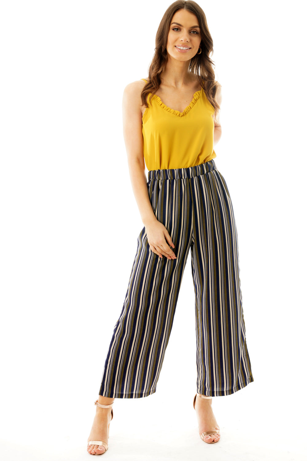 Yellow culotte sales pants