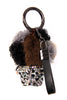 Monchichi Crystal Fluffy Rhinestones Keychain Diamante Doll Keyring