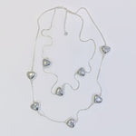 HEART BEAD LAGEN LOOK NECKLACE