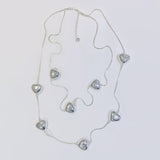 HEART BEAD LAGEN LOOK NECKLACE