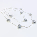 HEART BEAD LAGEN LOOK NECKLACE